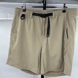 Fair Harbor Tan Athletic Shorts with Adjustable‎ Waistband Size Large